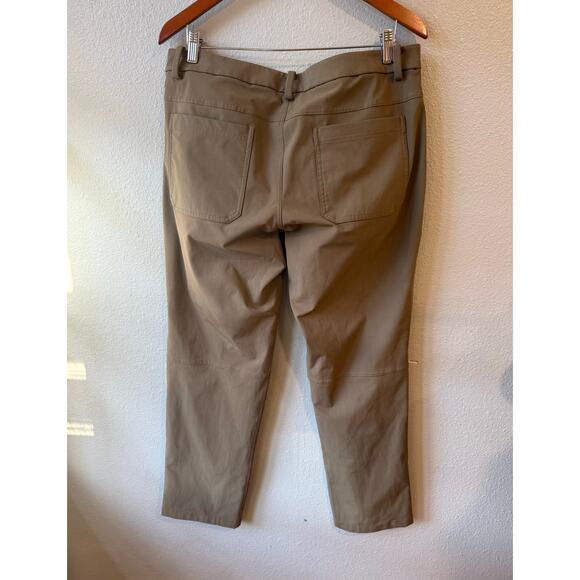 Lululemon Athleta Men's Performance Athletic Pants Golf Outdoors Brown Khaki - Picture 5 of 7